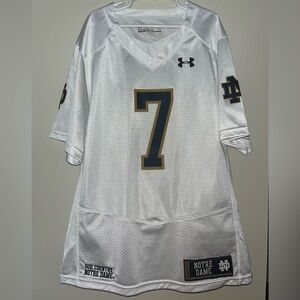 Under Armour Notre Dame White Football Jersey